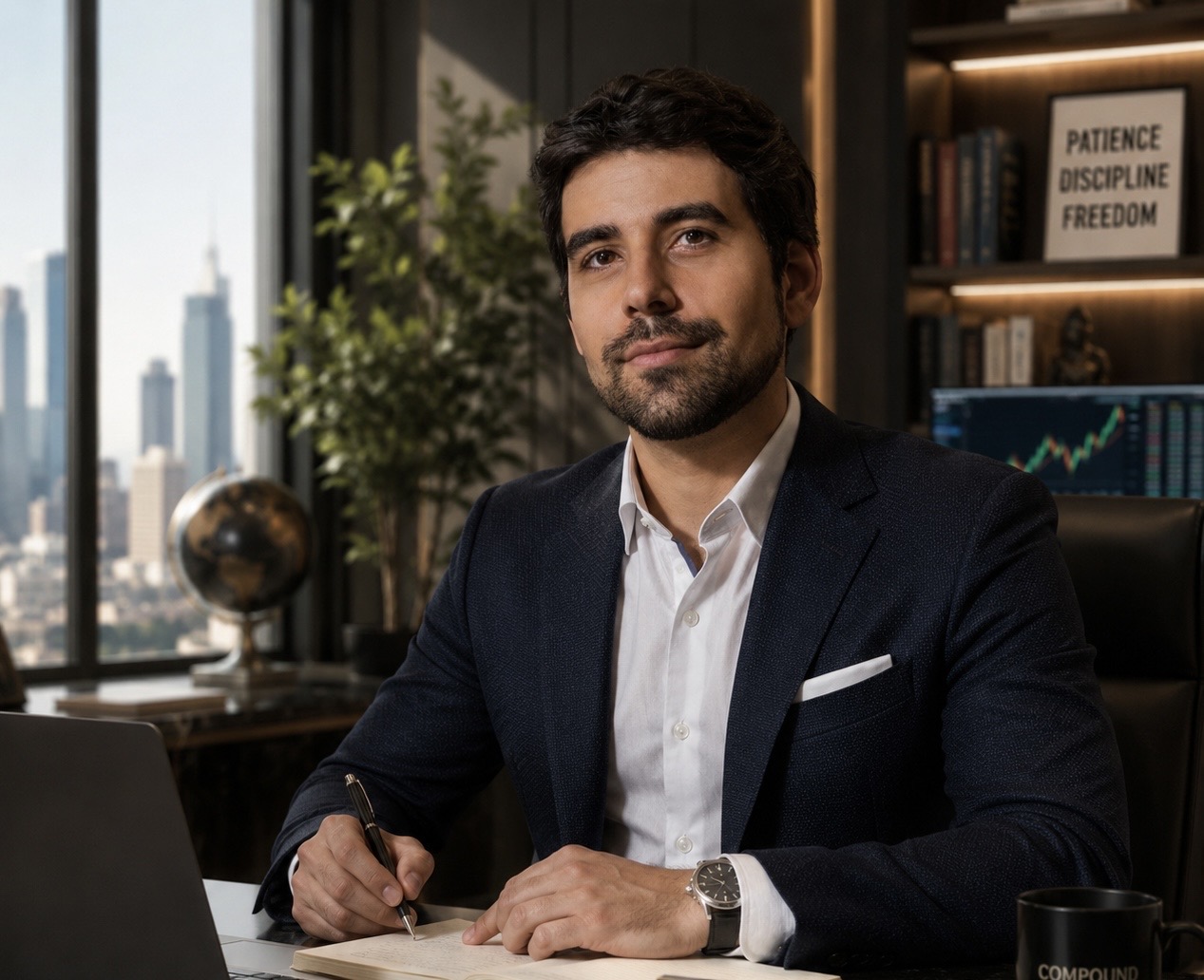 Felipe Castro, CEO of UTRUSTINVESTMENT, at his desk